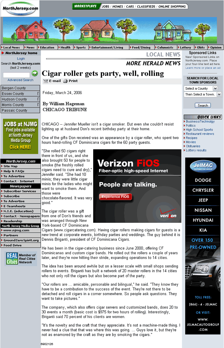 CF Cigars Press Page