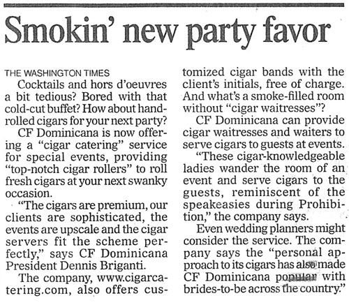 CF Cigars Press Page